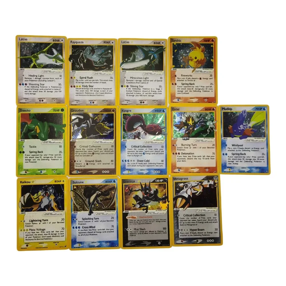 DIY Collection Card Homemade Serie 28pcs English Pikachu Eevee Charizard Flash Card Anime Peripheral Game Hot Sales Holiday Gift