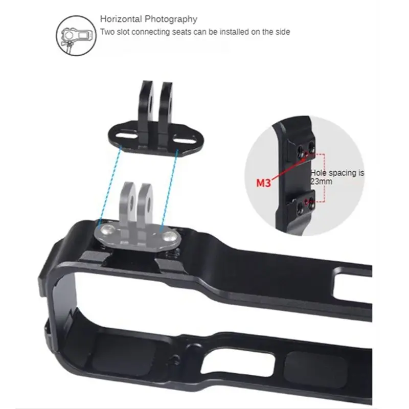 dtb8-aluminum-alloy-cage-protection-frame-for-one-for-rs-1-inch-camera-anti-drop-collision-metal-frame-black