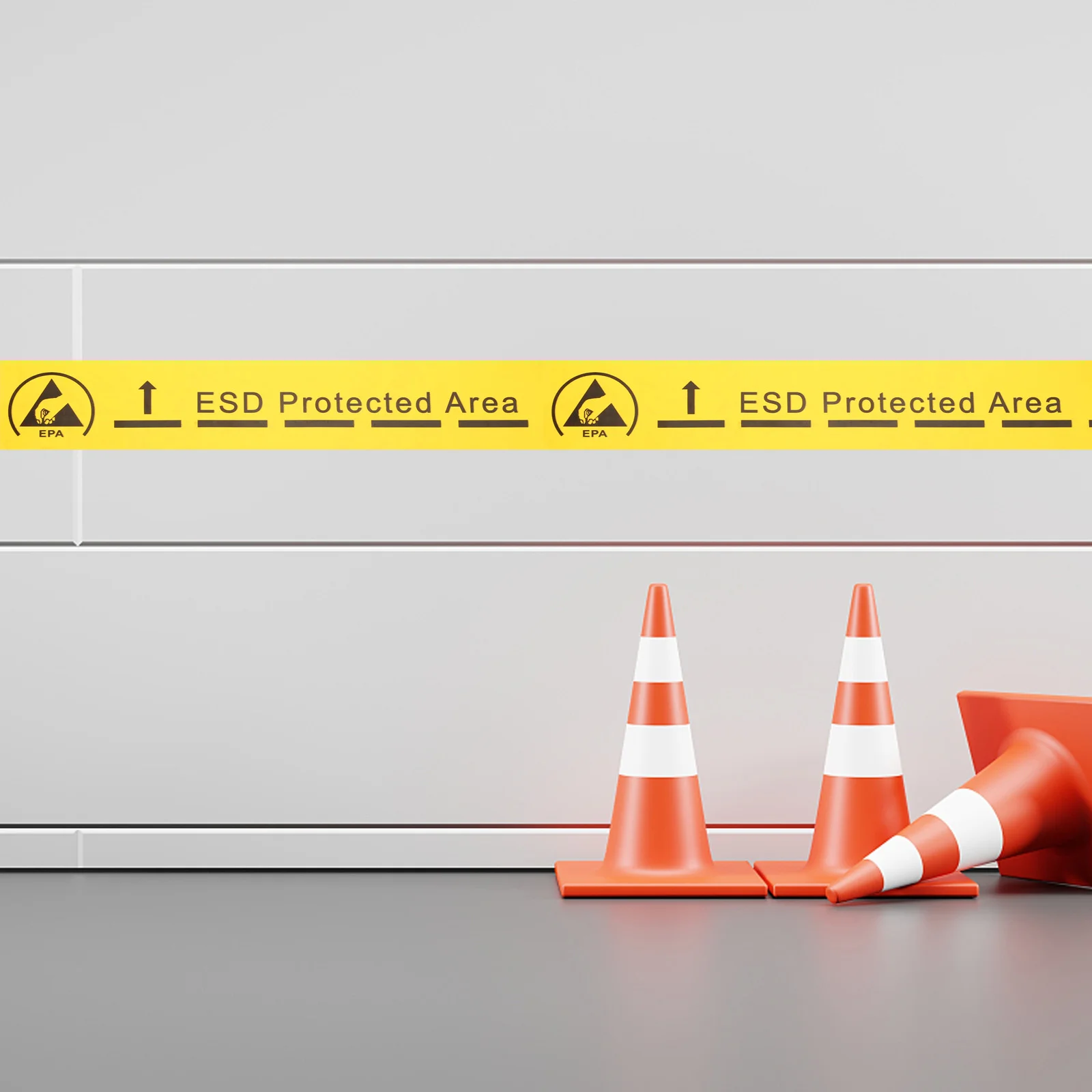 Anti-static Tape Hazard Caution Plumbing Glue Warning Electrostatic Sticker Safety Adhesive