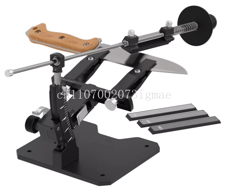Guide Sharpener System, Aluminum Professional Sharpener Set with 3 Diamond Discs
