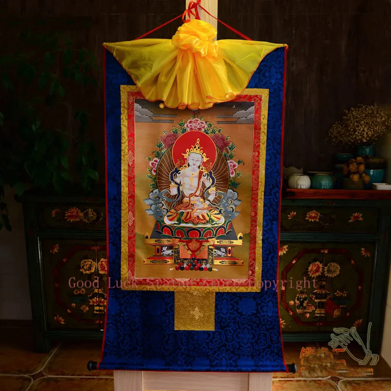 

Wholesale Buddhist supplies--120CM LARGE--Buddhism ART silk the Buddha Vajrasattva Buddha Thang-ga Thangka Buddha painting