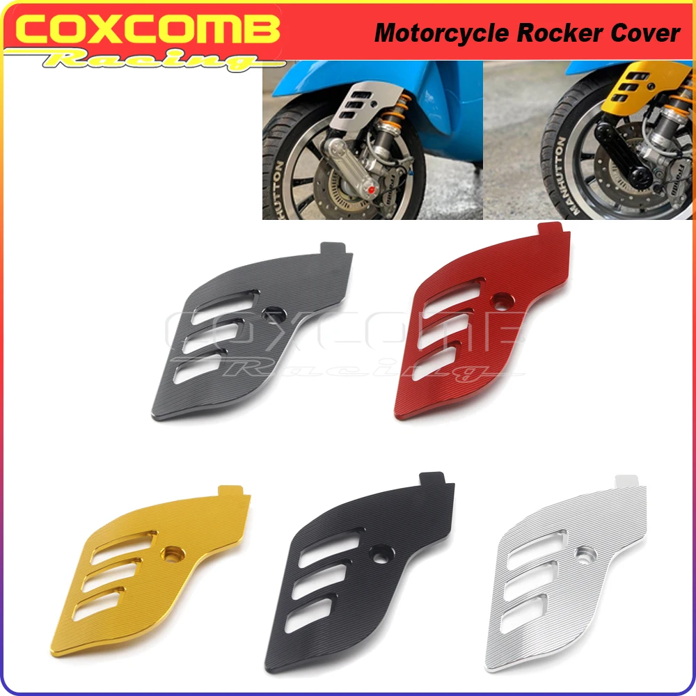 Aluminum Motorcycle Red Rocker Cover Front Wheel Side Protector Absorber Cover Gold For  Sprint Primavera LX150 2013-2020