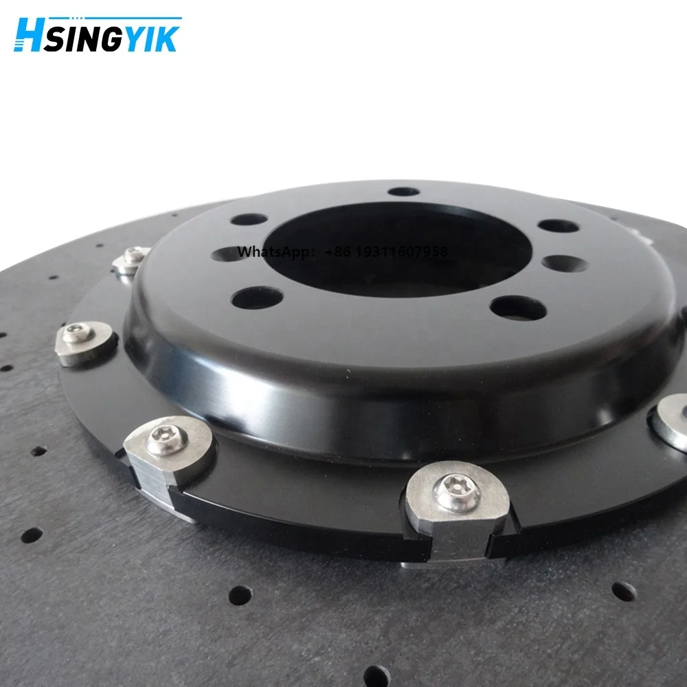 HSINGYIK Racing Sport Car Front Carbon Fiber Ceramic Brake Disc Rotor for Porsche Panamera 4 Turbo S OE 97035140732 410MM