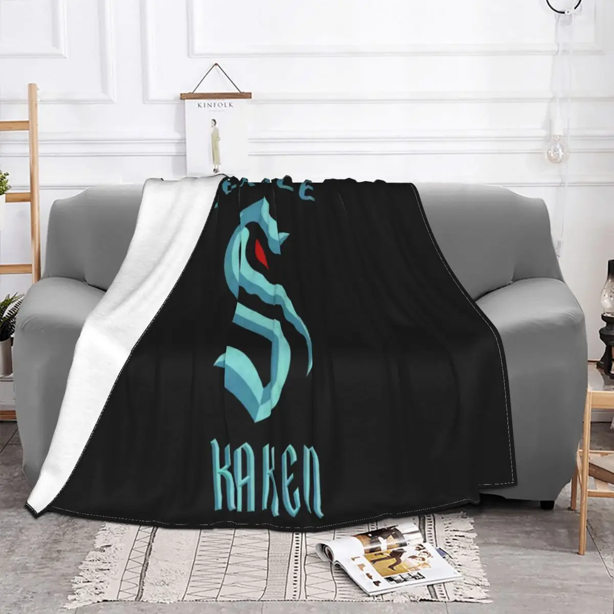 Release The Kraken 1Seattle Ice Hockey Handmade Black Regular Size S 3Xl Cotton Promotion Brand Rock Throw Blanket