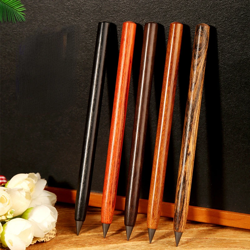 Unlimited Writing Wooden Eternal Pencil Student Art Sketch Pencil No Ink Painting Tools Replaceable School Supply Stationery