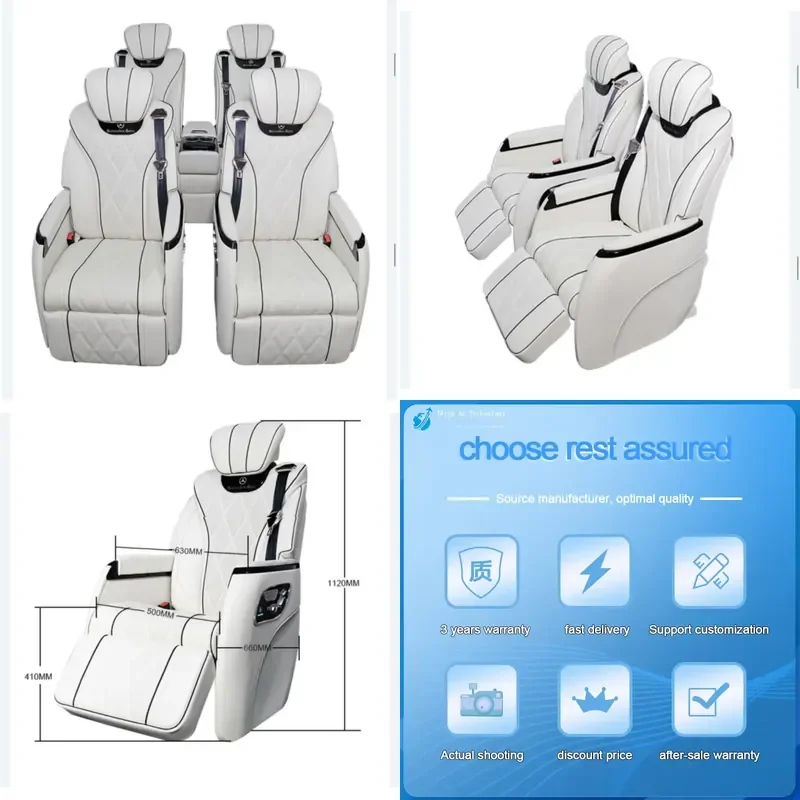 [2026] Suitable for k ia Carnival luxry Custom Folding Adult Car Seat V250d V260 V-level Leather Seat Chair