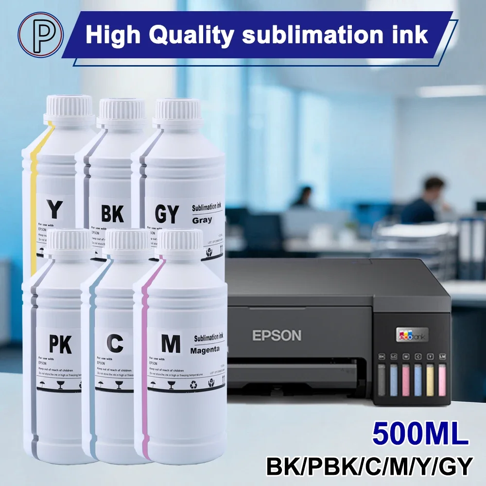 

Сублимационные чернила 500 мл ET-8550 для Epson L8050 L18050 L8160 L8168 L8188 ET-8500 ET8550 L8180 с пустой бутылкой для наполнения чернил 70 мл