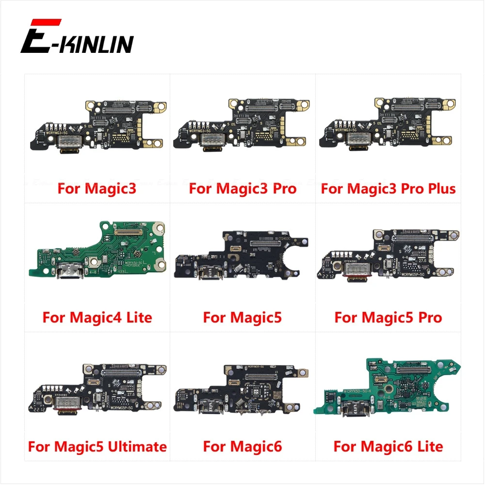 USB Charging Port Connector Board Parts Flex Cable For HuaWei Honor Magic3 Magic4 Magic5 Magic6 RSR Pro Plus Lite Ultimate 5G