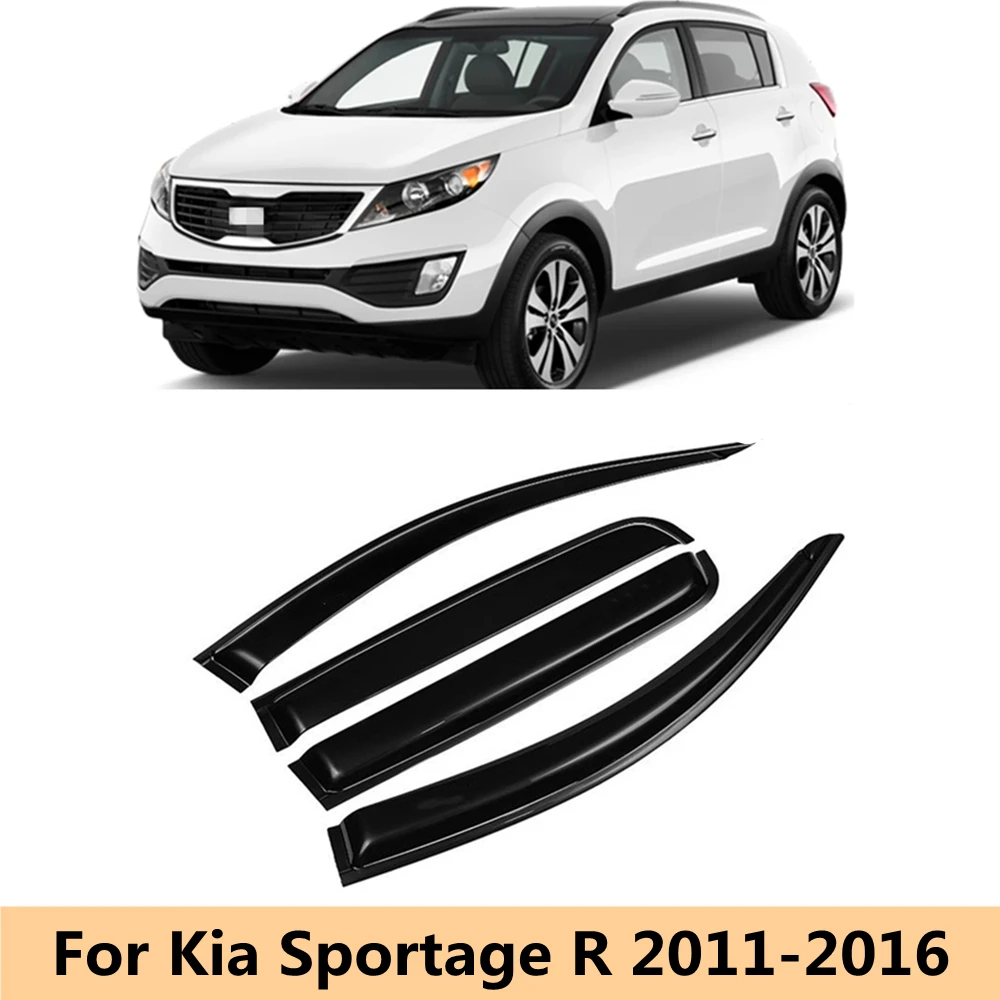 For Kia Sportage 2011 2012 2013 2014 2015 2016 Car Side Window Visor Deflector Windshield for Rain Guard ShieldS Awnings Shelter