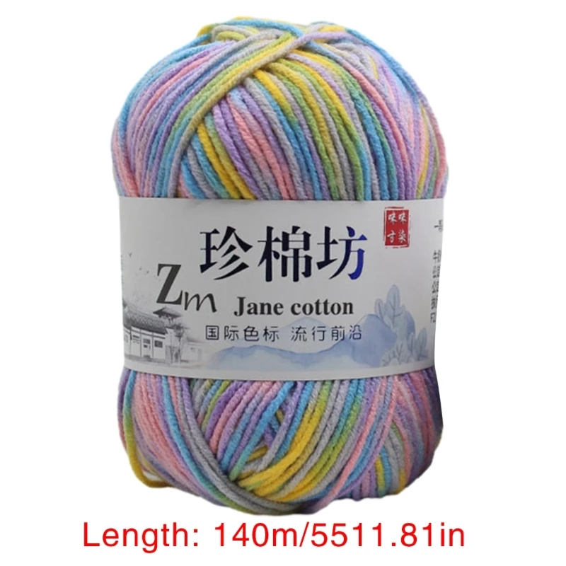 Persediaan Sweater Rajut Katun Susu Benang Tie Dye Benang Rajut Kerajinan Rajut