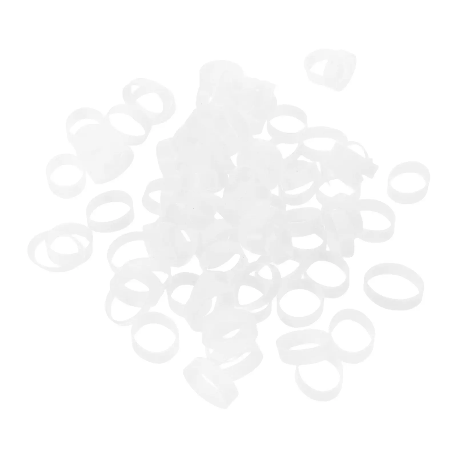 500Pcs 0.5 Inch Silicone Reusable Cable Ties Black Elastic Cord Organizer Bands Multi Purpose Wire Management for Electronics