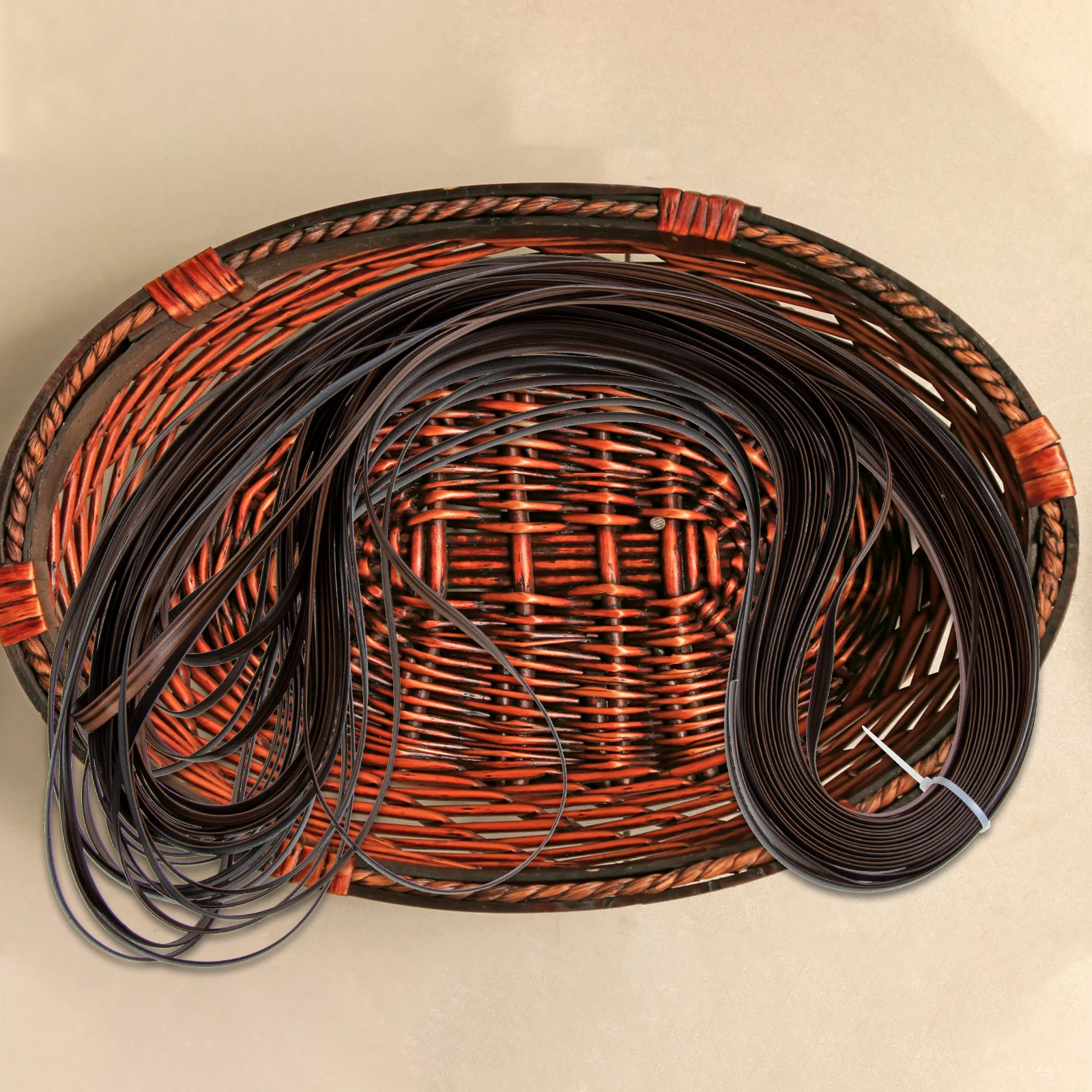 

Plastic Rattan Weaving Material DIY Chair Table Repair Supplies Strong Flexible Vibrant Colors Realistic Beautiful Sufficient