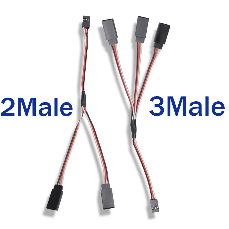 5/10 Pcs 2/1 Trailer 3/1 RC Servo Y Extension Cord Cable Lead Wire for JR Futaba Rc Battery Drone Boat Helicopter Airplane