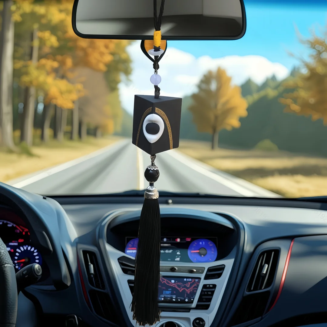 Muslim Car Rear Mirror Hangers Islamic Al-Quran Ramadan Eid Islam Car Decor Hanging Charm Decor Interior Accessories