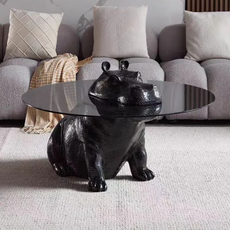 Hippo coffee table creative sofa side a few animals