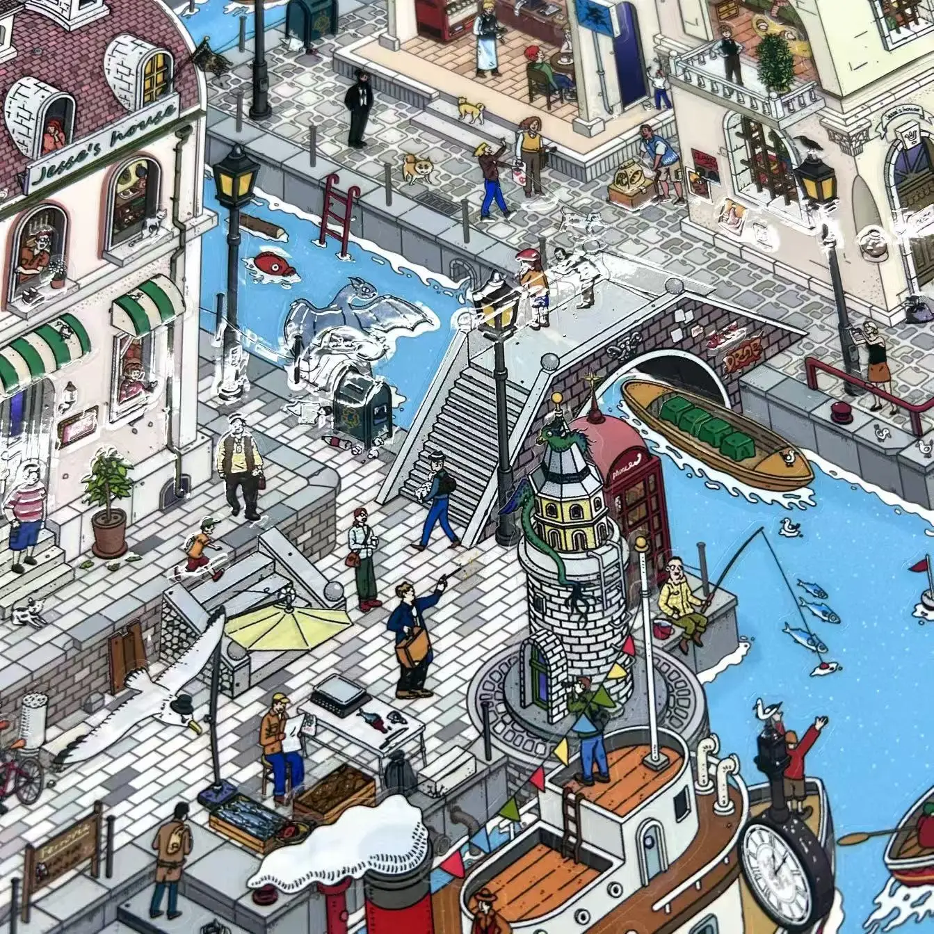 Infeel.me 24 Bullet 3D Stereoscopic Landscape Miniature Yingfei Landscape Stickers Handmade DIY Stickers