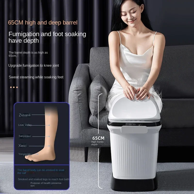 Wireless Remote Control Electric Foot Bath Heated Home Automatic Massage Over The Knee Over The Calf Foot Washing Machine