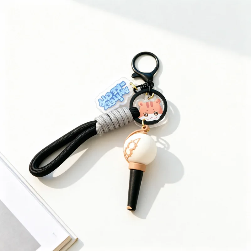 ATEEZ Periphery Silicone Cartoon Three Piece Set Acrylic Keychain Backpack Ornament Mingi Yunho Seonghwa Jongho San Fans Gifts