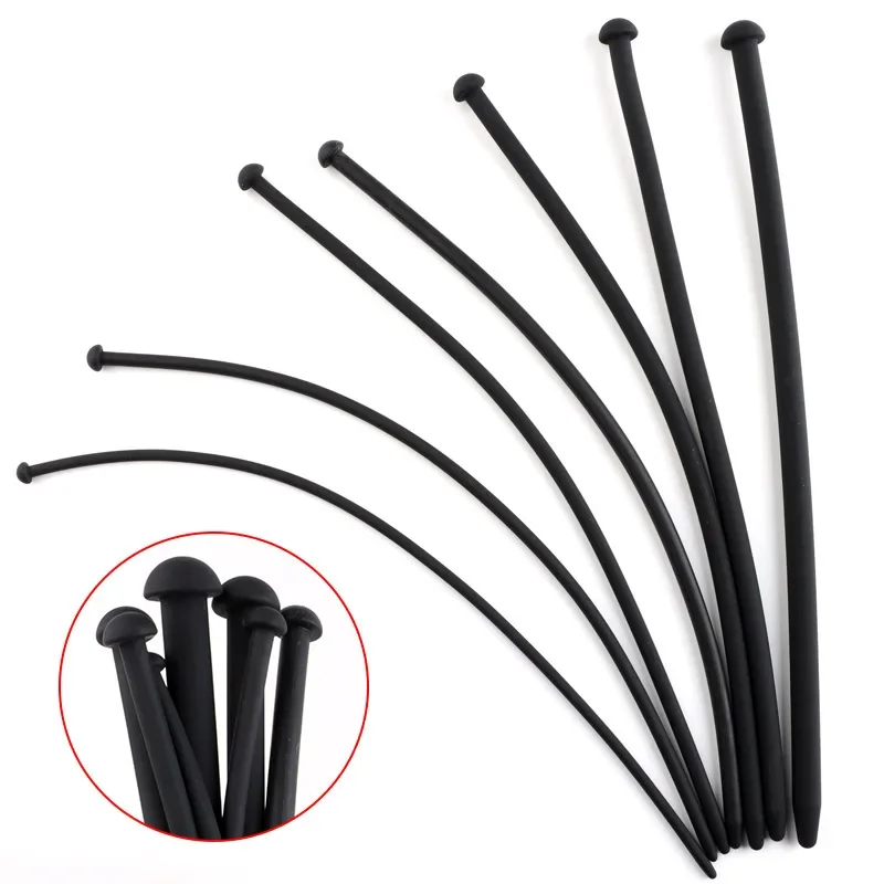 Silicone Urethral Catheter Dilator Sounding Penis Plug Horse Eye Stimulator Penis Insert Urethra Plug Sex Toys For Men Gay