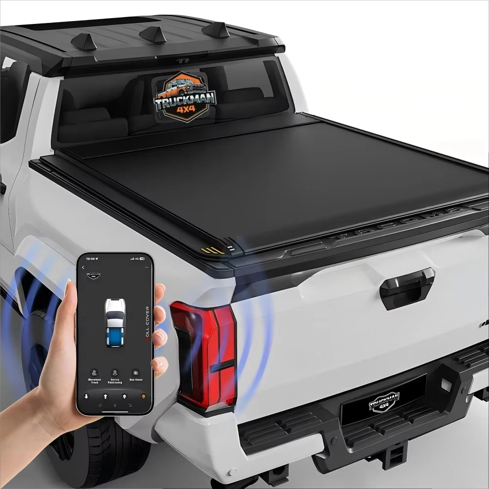 

High-Strength Electric Aluminum Alloy Retractable Tonneau Cover for Tacoma Pickup Truck Bed Roller Shutter Design