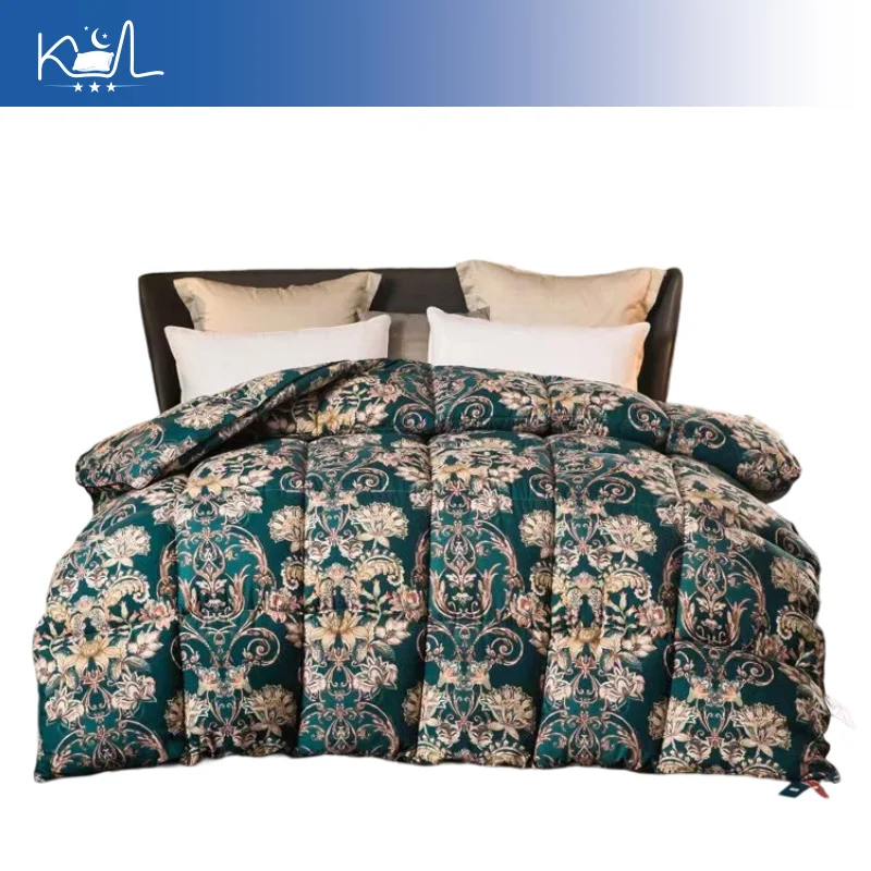 Winter Warm Goose Down Comforter, Soft Breathable Duvet Insert, Machine Washable All Season Quilt for Home Bedroom