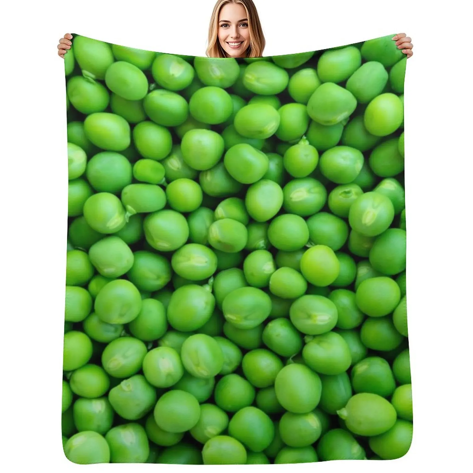 PEAS Throw Blanket Compact Warm Blanket for Car Road Trip