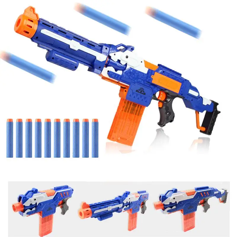 Elektryczne rzutki zabawka Airsoft do pistolet Nerf 7.2CM z głowicą otworową, piankowa, bezpieczna kula do miotaczy Nerf, chłopcy, zabawki dla dzieci