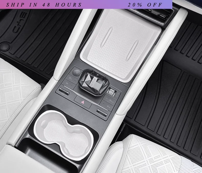 IOSN For BYD Yuan UP Water Cup Cushion Car Interior Base Central Control Wireless Silicone Filling Cushion Special Car Accessori