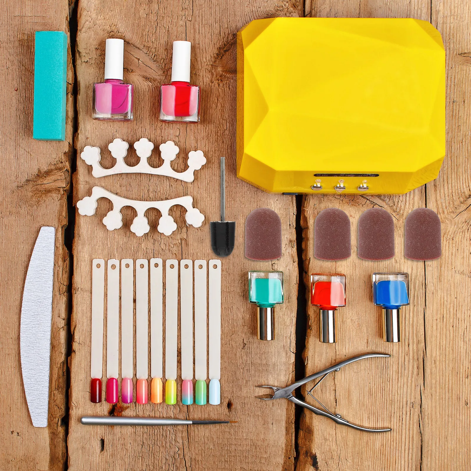 10Pcs Nail Art Sanding Caps Wear Resistant Nail Grinding Head Manicure Tool Cuticle Cleaning Polisher Sanding Caps