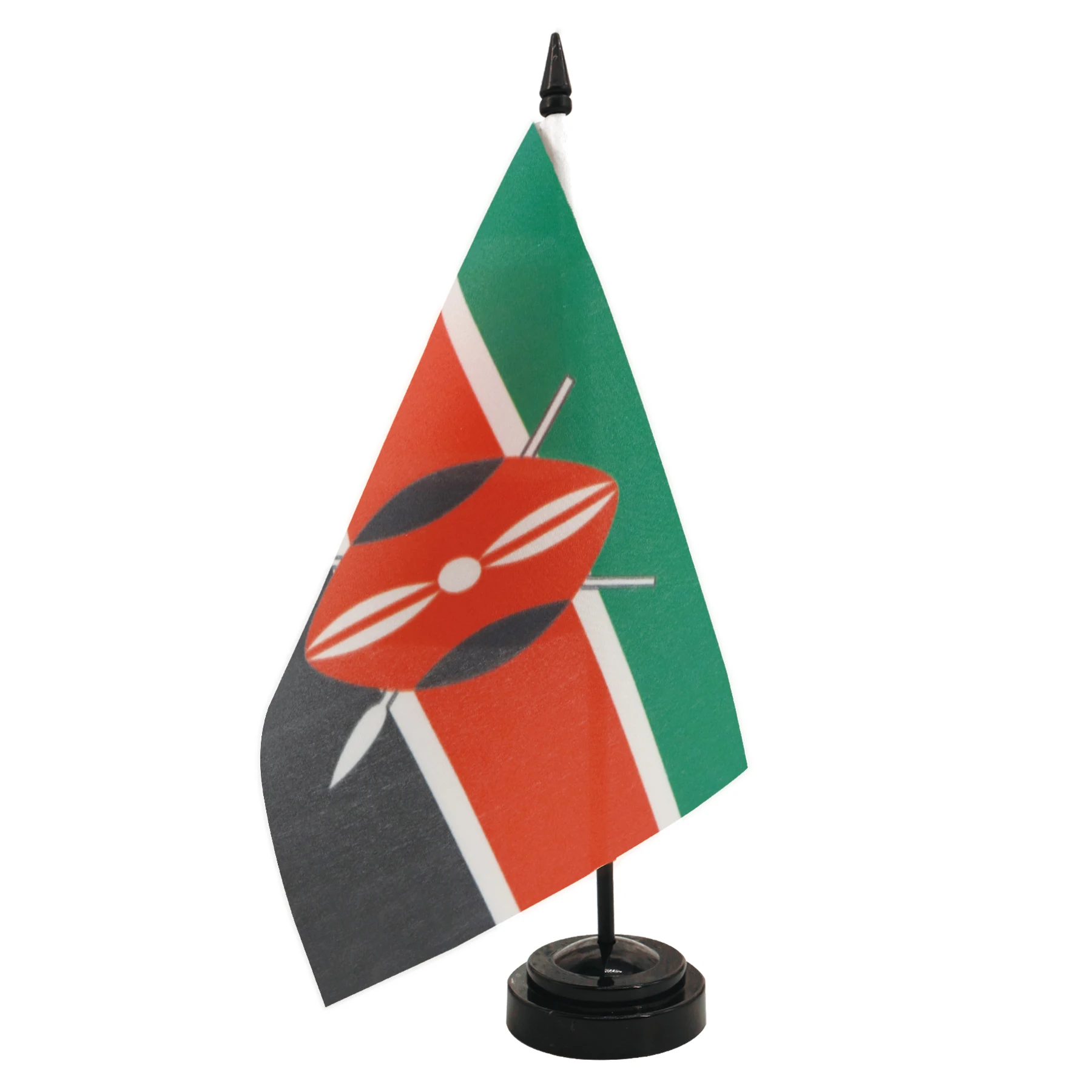 Kenya Desk Flag 5.5x8.3inch Conference Negotiation Flag Product Display Office Top Desk Ornaments Flags