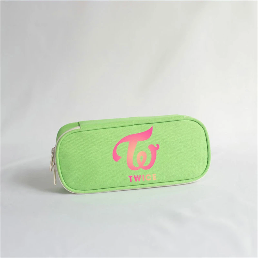 Kpop Twice Pencil Case Large Capacity Pen Bag Storage Bag Multicolor Bag Students Supplies Sana Mina Nayeon Chae Young