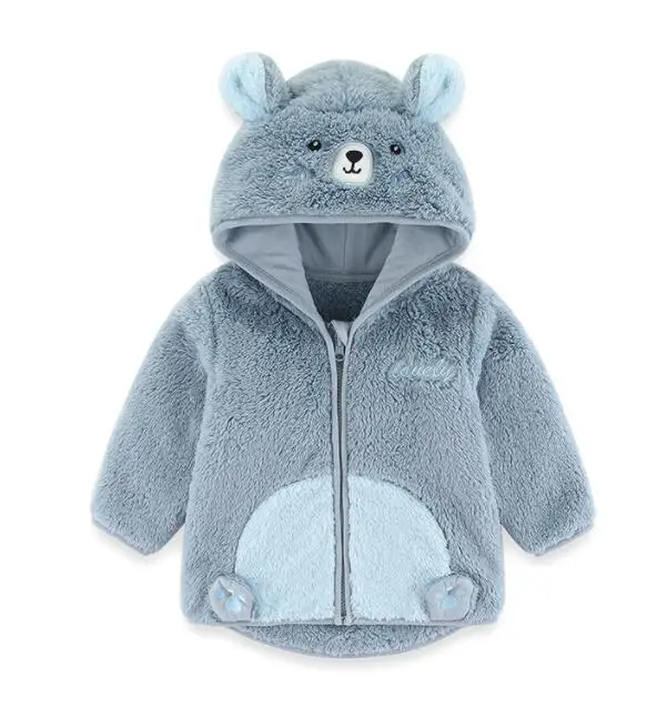 

Girls Jackets Autumn And Winter Fur Collar Kids Jacket Casual Hooded Zipper Girl Coat
