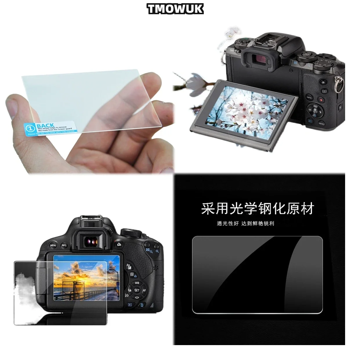 For Nikon D3500 3300 3400 3600 3100 3200 K50 Tempered Glass Protector - 9H Diamond Hard Anti-Fingerprint HD Camera LCD Film