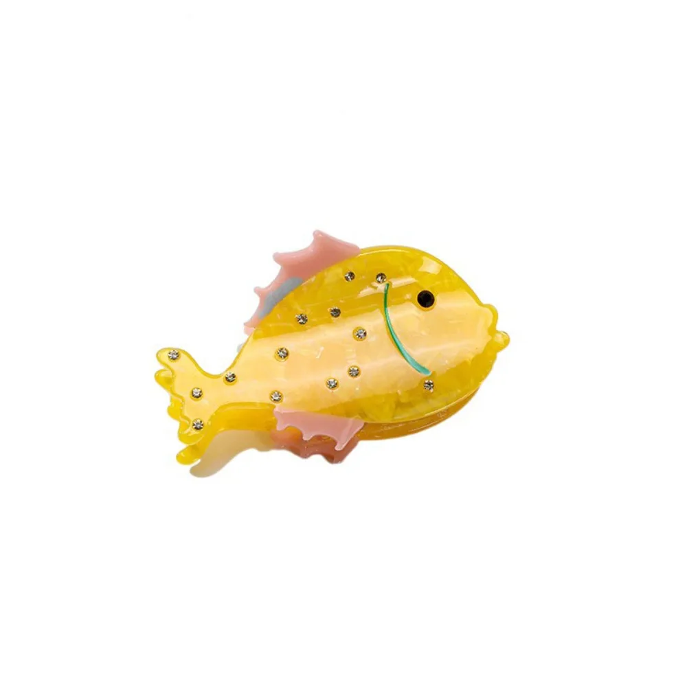 

Sweet Cartoon Fish Hair Claw Dolphin Shark Shark Clip Ocean Animal Colorful Acetic Acid Hair Claw Female