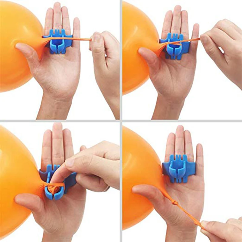 6.5cm Balloon Tying Tool Tieing Accessory Knotting Faster Electric Balloon Blower Ballon Dot Easy Knot Device High Quality