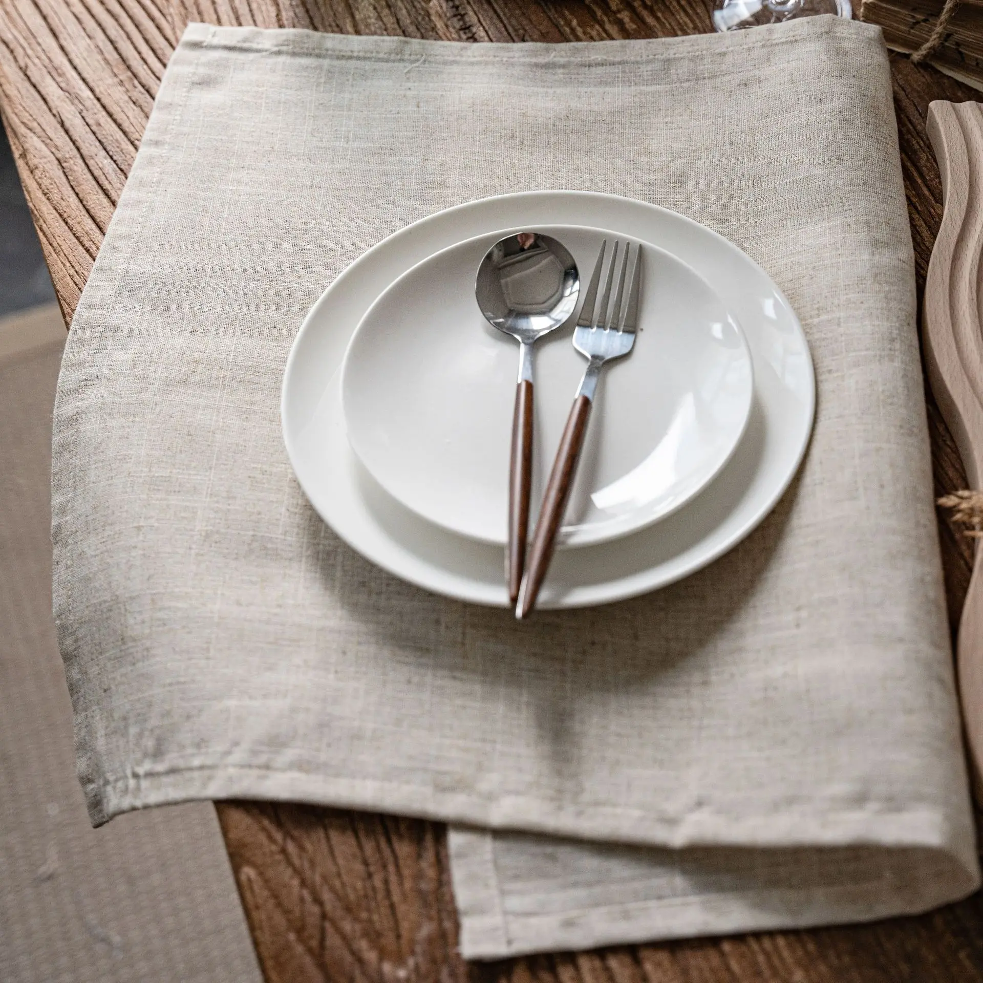 

American Simple Pastoral Style Burlap Table Runner Pure Jute Dust-proof Tablecloth Wedding Decorative Flax Table Napkin Banquet