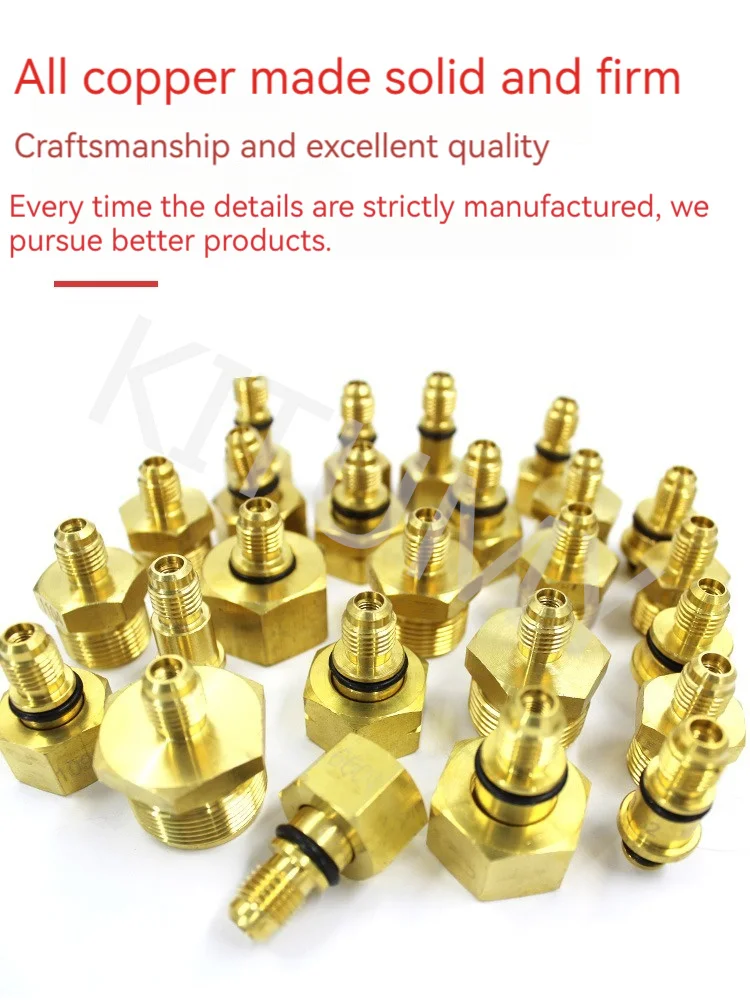 Imagem -04 - Universal Car Air Condition Leak Test Adapter Leak Detection Repair Kit Detector de Vazamento para a Europa América Ásia Apto para Ajuste