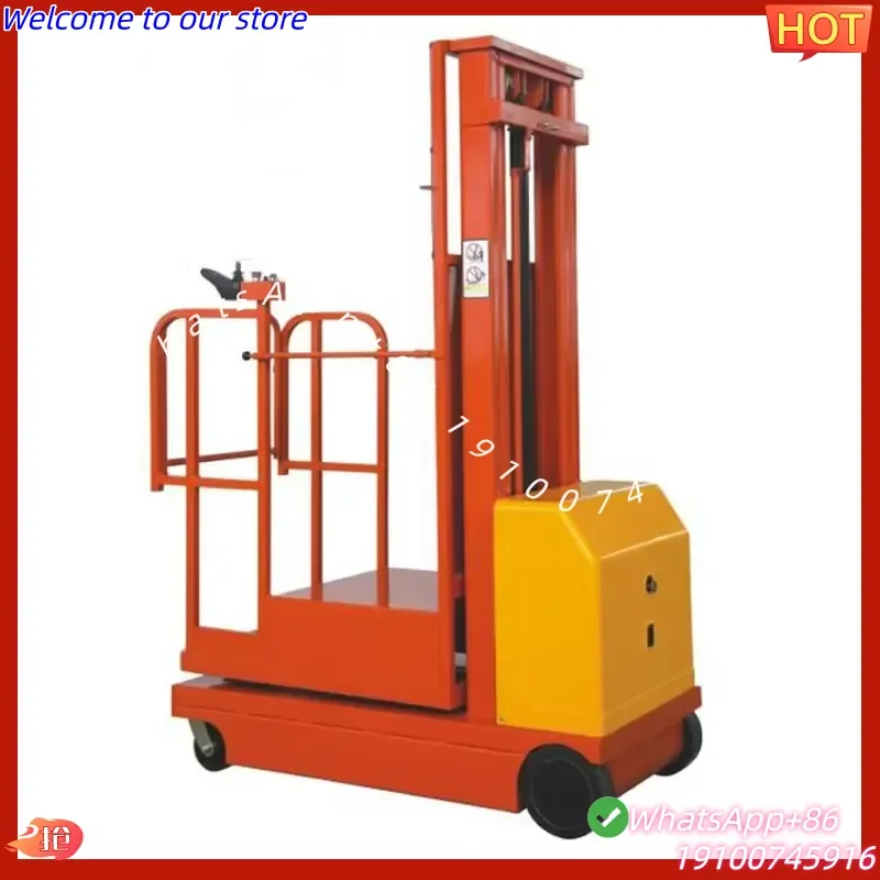 2026Hot WELIFTRICH 300kg Warehouse Order Picker Selector Cherry Picker Forklifts Small Order Picker 300kg