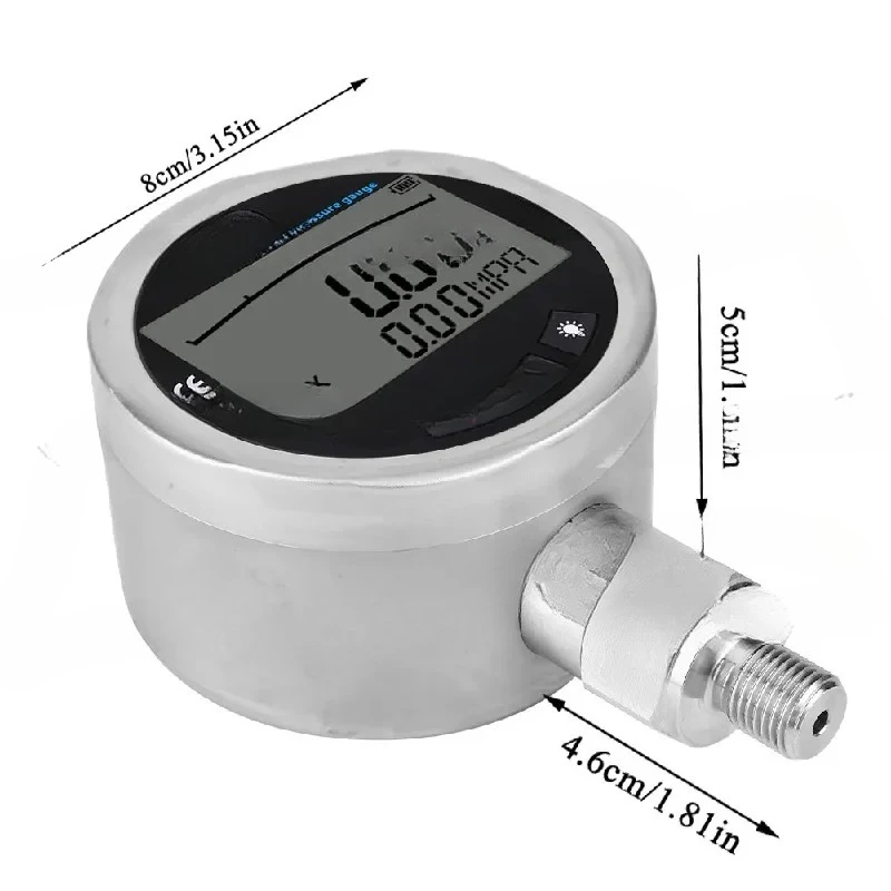 Precision 0-40mpa 5800psi Digital Hydraulic Pressure Gauge Measuring Instrument Tester Meter With G1/4 Connector Digital Manomet