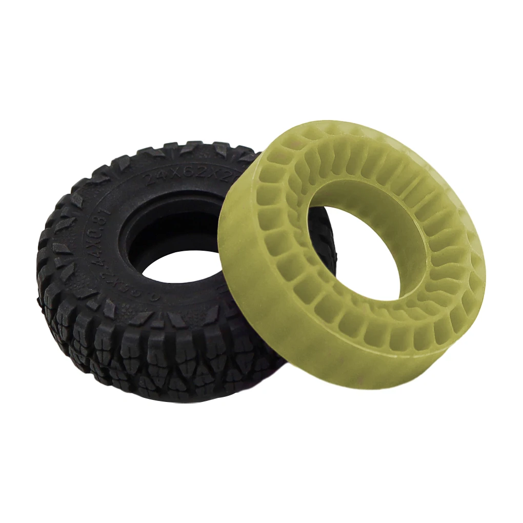 Waterproof 1.0’’ Silicone Rubber Tire 55mm Silica Gel Insert Foam For 1/18 1/24 Rc Crawler SCX24 Fcx24 Ax24 Enduro24 TRX4M Tire