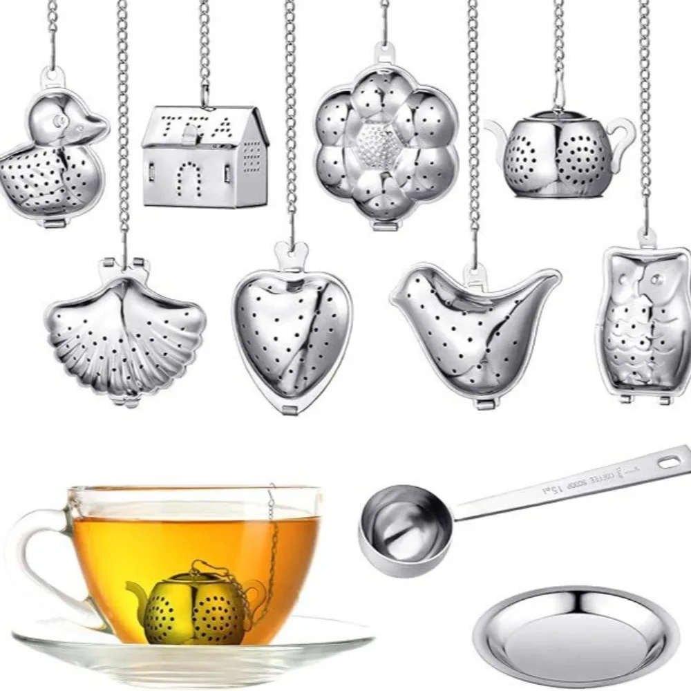 Owl Teapot Infuser - Creative Tea Strainer with Stainless Steel Chain for Loose Leaf & Herbal Tea