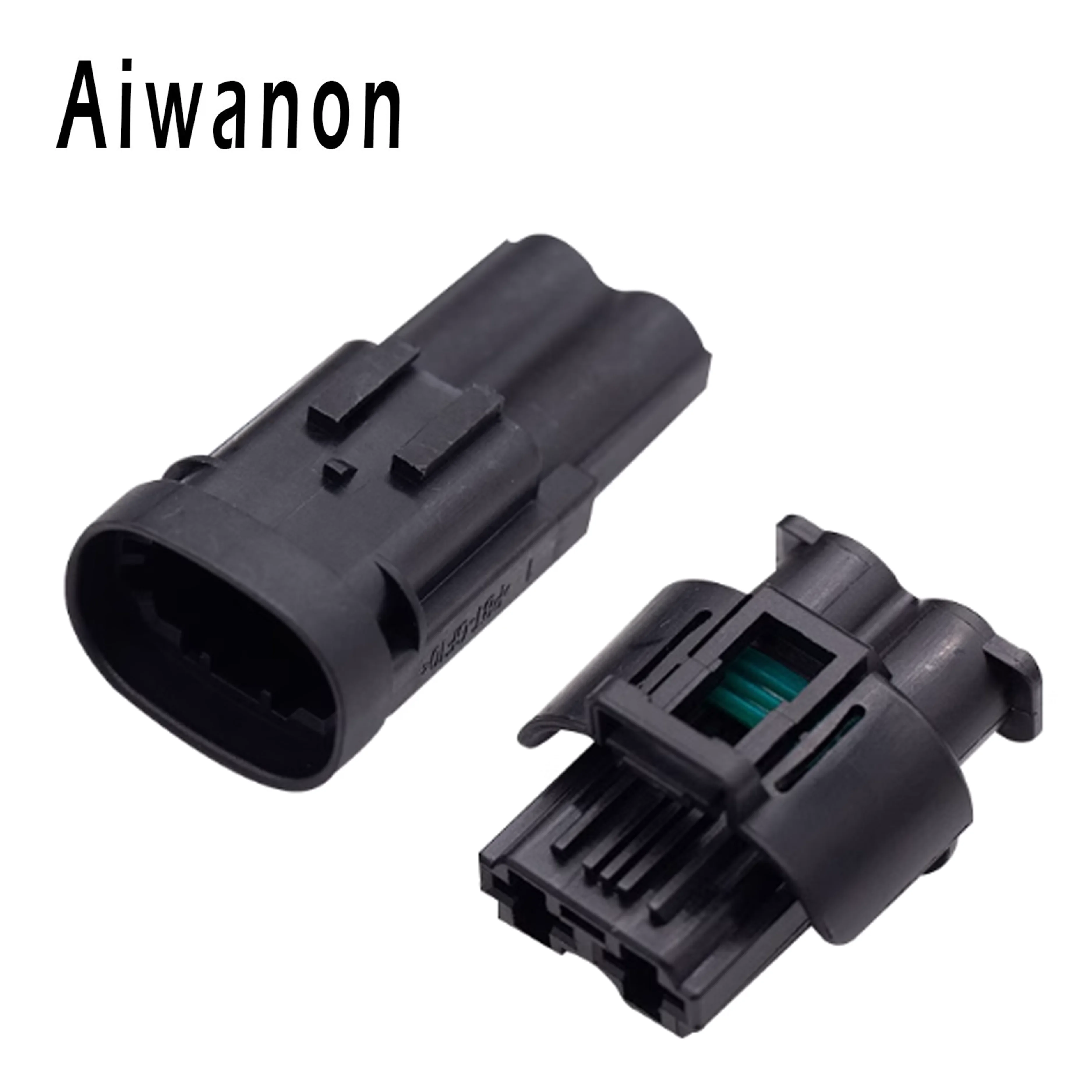 1 Set 2 Pin 1544334-1 Car Power Steering Pump Fan Electrical Connector Waterproof Female Male Plug for 1544317-1