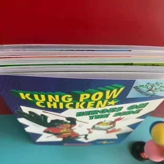 5 Bände Kung Pow Chicken Bridge Buch Original Englisch Kinderbuch Schlafens zeit Lese übung gesprochenes Englisch Buch