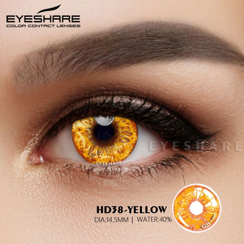 EYESHARE 2pcs Cosplay Color Contact Lens Colored Lenses for Eyes Anime Lenses Colored Contacts Yearly Colored Pupils For Eyes