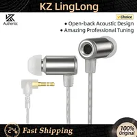 KZ LingLong Wired Earphone In Ear Monitor Headphones Dynamic Driver Bass Headphone Metal Earbuds with Mic Music Earphones