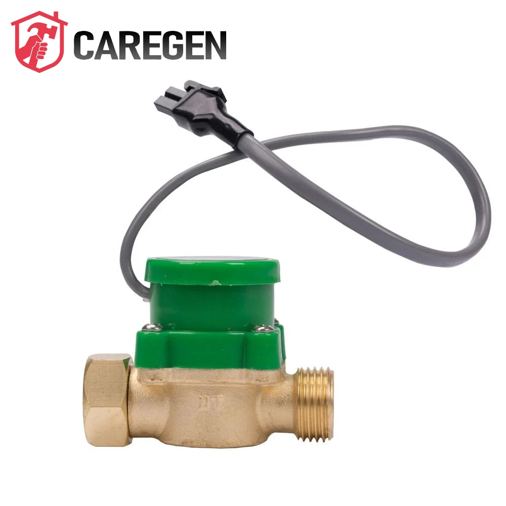 HT-120 G1 To 3/4 Full Copper Automatic Electronic Magnetic Hall Pressure Water Pump Flow Sensor Switch Home Shower Control Valve