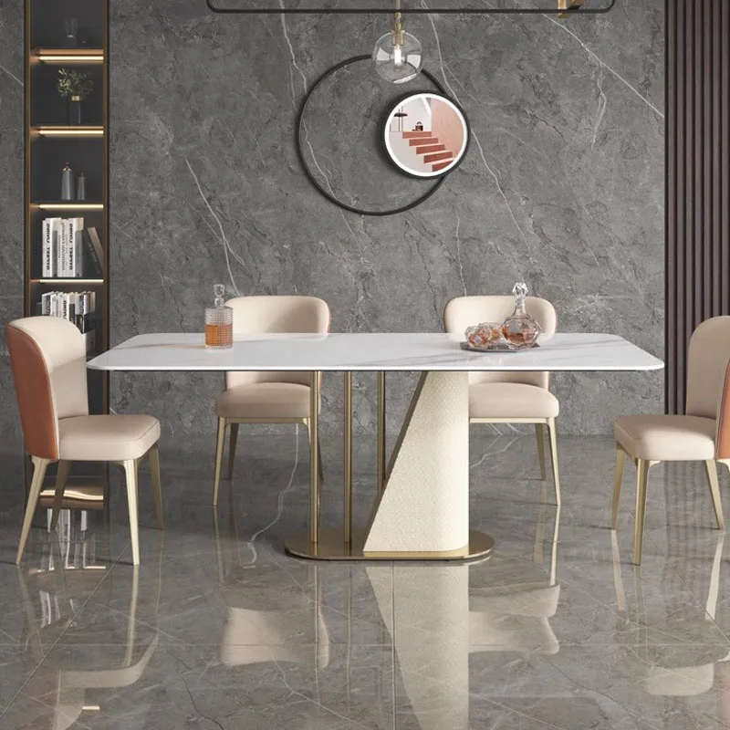 

Роскошный набор обеденных столов, 6 мест для мебели для столовой, обеденные столы в современном стиле со стульями