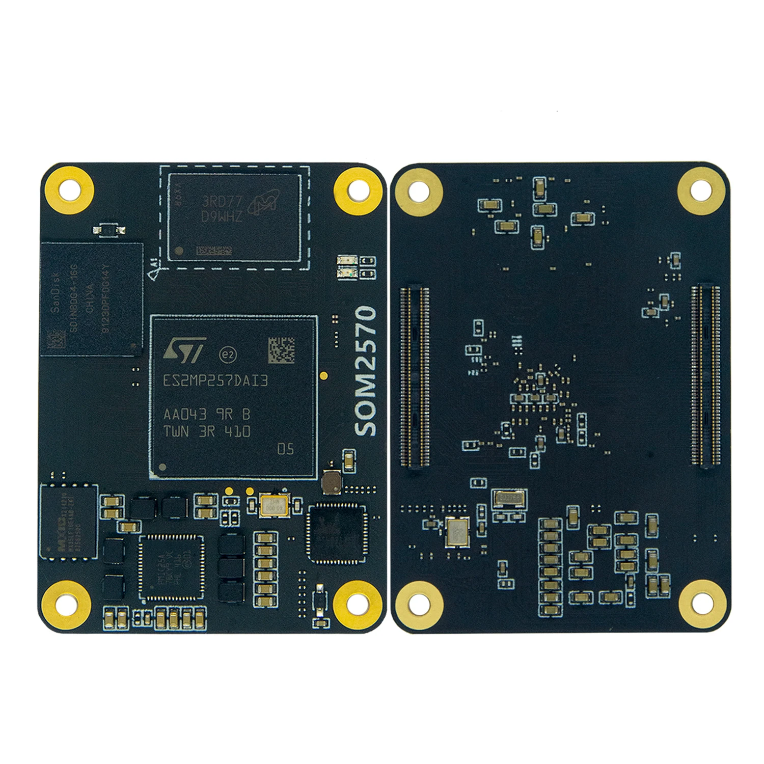 Open Source STM32MP257 64-bit Dual-Core 1.5GHz Linux System Module (SOM2570) 2GB RAM 16GB Flash 4 UART Ports Industrial IoT