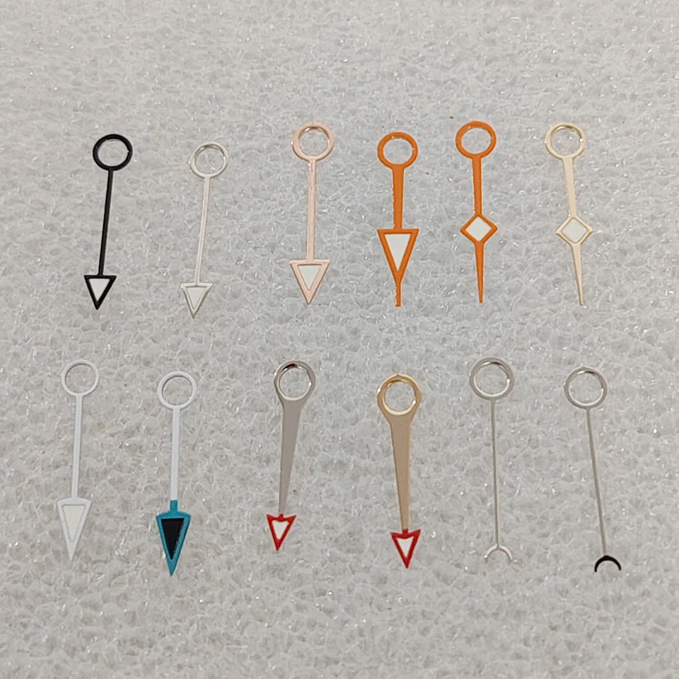 Watch Hands Polished GMT Alarm Hands in Various Styles for NH35/NH36/4R/7S Movement Watch Accessories 12.5mm/13mm Size