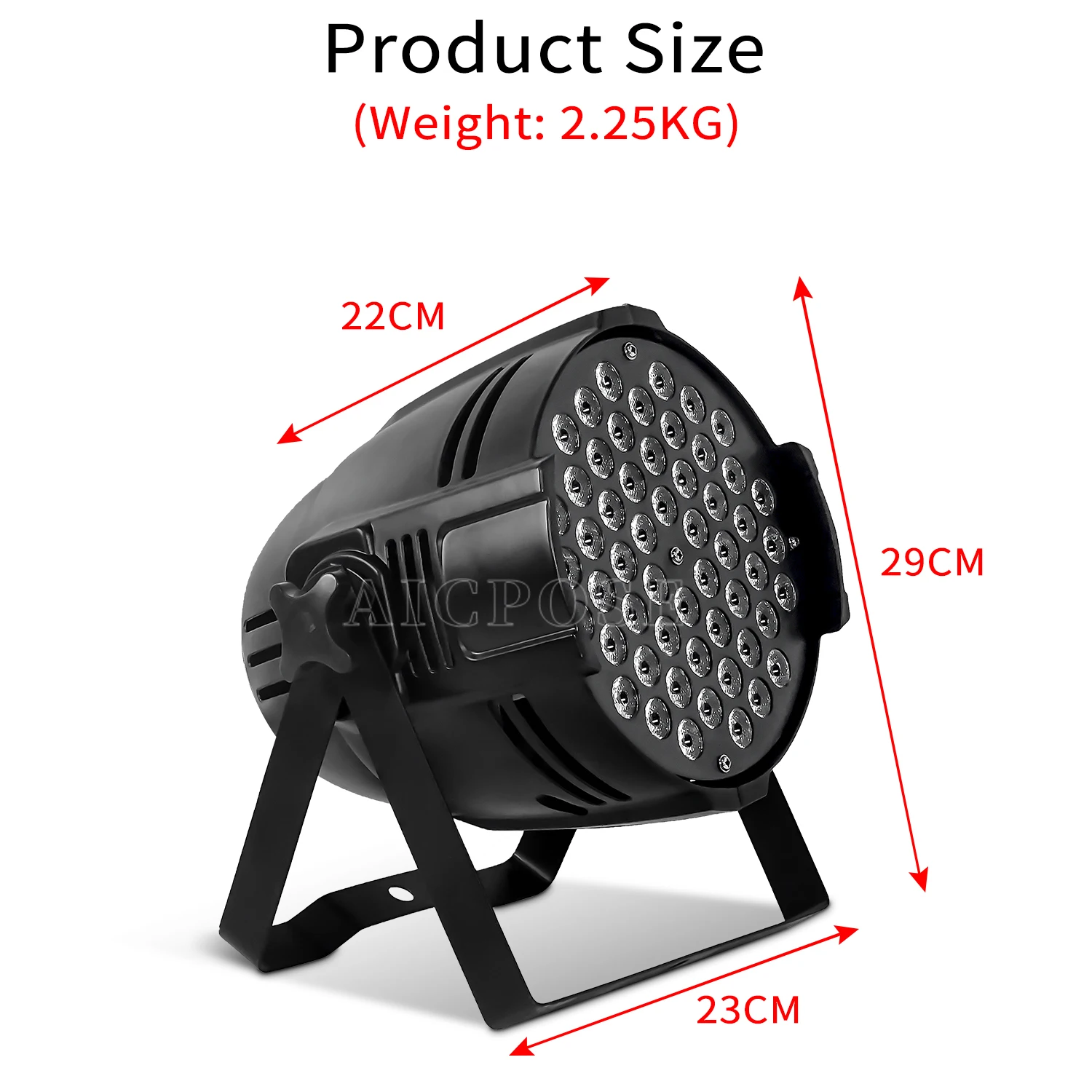 Luz Par LED RGB 3 en 1, 54x3W, RGBW, Control DMX512, equipo para DJ, discotecas, bodas, fiestas, bares, pistas de baile